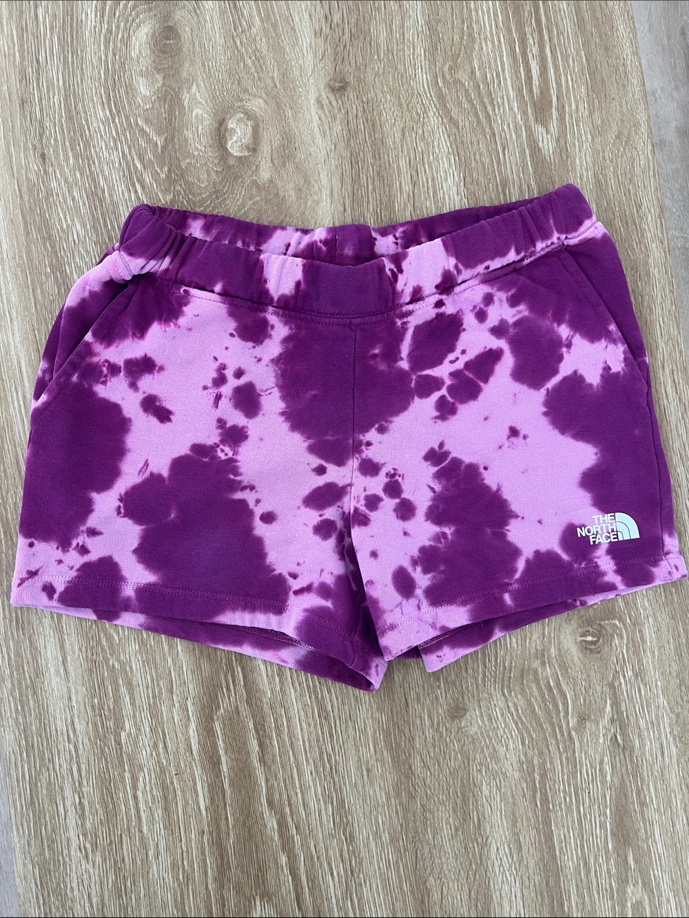 The North Face Purple Tie-Dye Kids Athletic Shorts